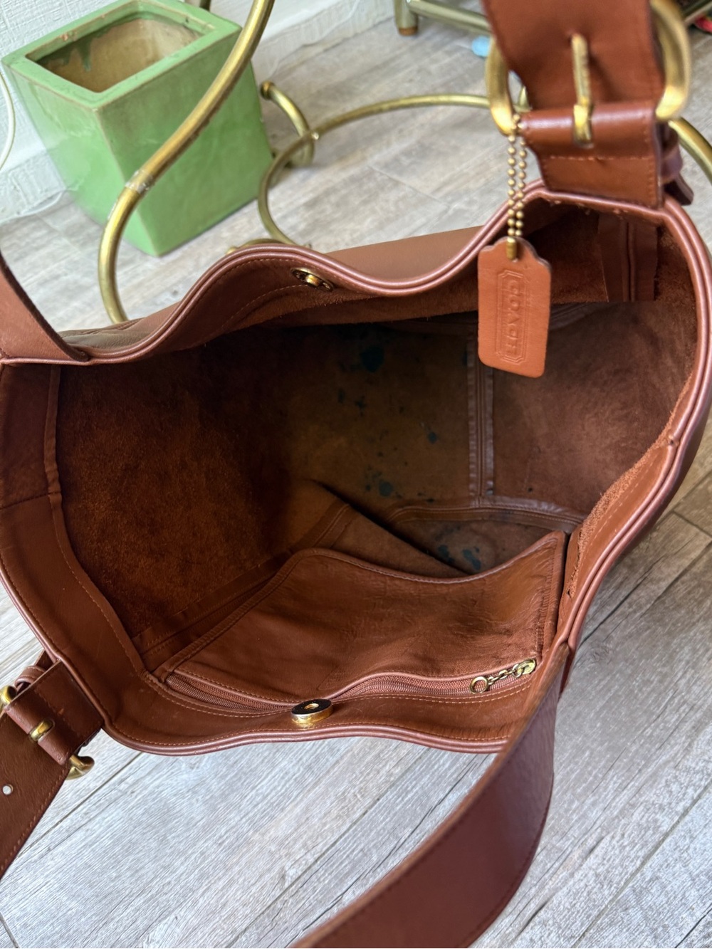 VTG Coach SoHo Bag | British Tan | Well Loved | Holds It All - Picture 7 of 14